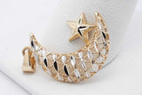 10k Yellow Gold Moon & Star Pendant 1.1 Grams Eb0926rxsa