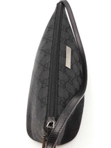 Gucci Black Gg Monogram Canvas Boat Pochette Eb0826lxzsa