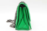 Balenciaga Crush Quilted Green Chain Shoulder Bag Eb1224loxzsa