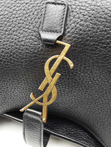 Yves Saint Laurent Black Grained Deerskin Le 5 A 7 Bea Tote Bag Eb0326cxzsa