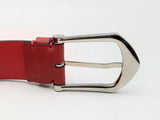 Louis Vuitton Paris Maison Fondee En 1854 Red Leather Belt Eb1224lrxdu