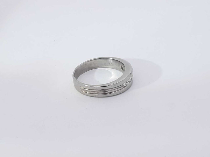 0.26 Cttw Platinum 95% 8.4 Grams Wedding Band Size 8.5 Aa0925oorsa