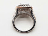 1.94 Cttw Natural Diamonds 14k Two Tone Gold 6.7g Ring Size 5 Do0726llxzde
