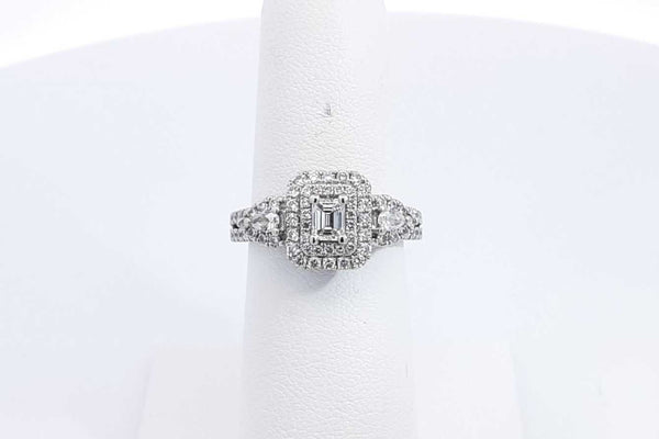 Approx. 2.7ctw Diamond Ring In 14k White Gold 4.8 Grams Size 5.75 Eb1224ixzsa