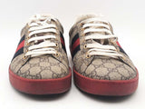 Gucci Supreme Red Ace Gg Beige Size 9.5 Aa0925lrzsa
