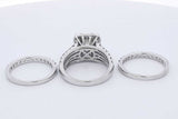7.06cttw Diamond Wedding Set In 14k White Gold 13.5 Grams Size 7.25 Eb0326crxzdu