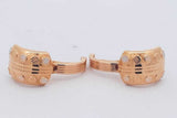 21k Yellow Gold Hoop Earrings 3.8 Grams Eb0226orxsa