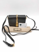 Gucci Sylvie Black Leather Crossbody Bag Eb1026exzsa