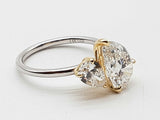 3.26 Cttw Lab Grown Diamonds 14k Two Tone Gold 3.3g Ring Size 6.5 Do0726srxde
