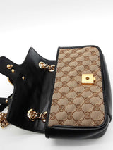 Gucci Diagonal Quilted Gg Monogram Canvas Marmont Shoulder Bag Eb0526irxde