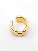Hermès Olympe Gold-tone & Ecru Epsom Leather Ear Cuff Fw0926lxzdu