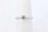 0.44ctw Diamond Ring In 14k White Gold 2.3 Grams Size 6.5 Eb1125prxdu