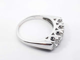 1.60 Cttw Diamond & 14k White Gold Anniversary Ring 6.3 Gram Size 9 Fw0926llzxdu