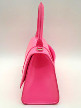 Balenciaga Hourglass Neon Pink Leather Crossbody Bag Do0724pxzde