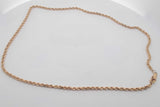 14k Yellow Gold Rope Chain Necklace 12.4 Grams 18 Inch Eb0326crxsa