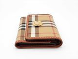 Burberry Small Folding Wallet In House Check Coated Canvas Fw0626orxdu