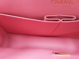 Chanel Classic Medium Tweed Pink Handbag Aa0625rrxzsa