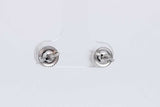 2.0cttw Lab Grown Diamond Stud Screwback Earrings 14k White Gold 1g Eb0326wcrsa