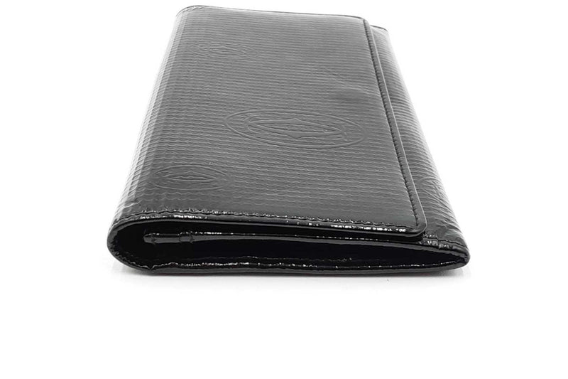 Cartier Black Pantent Leather Wallet Eb1124lordu