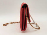 Versace Quilted Medusa Wallet On Chain Red Aa0125orzsa