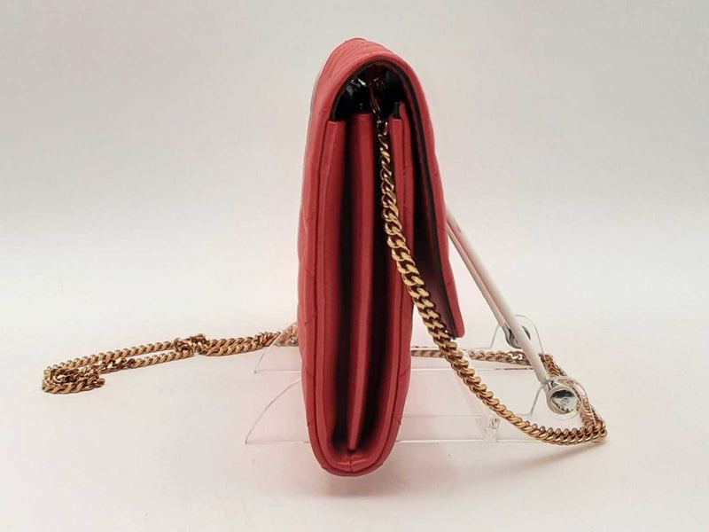 Versace Quilted Medusa Wallet On Chain Red Aa0125orzsa