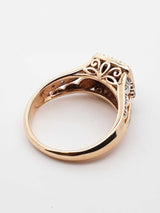 Keepsake 0.48 Cttw Diamond & 10k Gold Halo Ring 5.4 Grams Size 8.5 Fw0725orxdu