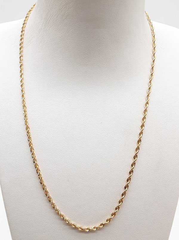 14k Yellow Gold 6.3g Rope Chain 17 In Do0824oxzde