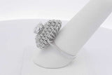 1.91cttw Diamond Ring In 14k White Gold 7.3 Grams Size 8.25 Eb0126lrxzsa