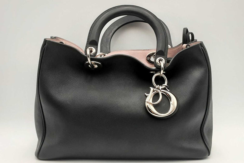 Christian Dior Diorissmo Black Leather Tote Bag Eb0425rxzsa
