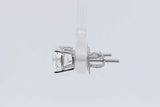 2.0cttw Lab Grown Diamond Stud Screwback Earrings 14k White Gold 1g Eb0326wcrsa