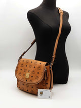 Mcm Visetos Saddle Bag Brown Aa0826lrzsa
