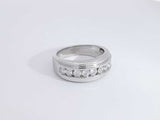 0.90 Cttw Diamond 14k White Gold Wedding Band 7.4 Grams Size 10 Aa0825worsa