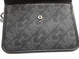 Michael Kors Black Logo Coated Canvas Flat Pouch Do0926orde