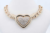 14k Yellow Gold Diamond Heart Pendant Necklace 30.3 Grams 14 Inch Eb0526owxzde