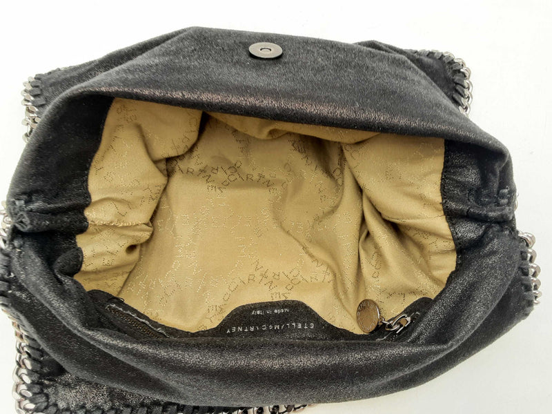 Stella Mccartney Black Faux Leather Falabella Clutch Sd0425pzsa