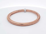 .44 Cttw Diamond 18k Yellow Gold 13.3 G Woven Bracelet 7 In Aa0226lozxsa
