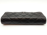 Chanel Timeless Classic Black Quilted Caviar Leather Long Wallet Do0825lrxde