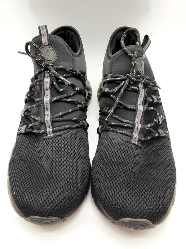 Louis Vuitton Fastlane Black Mesh Nylon Sneakers Size Uk 11 Mens Do1124lrxde