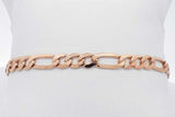 14k Yellow Gold Figaro Bracelet 6.5 Grams 7 Inch Eb0726wrxsa
