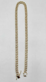 Cuban Link Chain Sterling Silver Cubic Zirconia 22 Inch Ebocrdu 144030001652