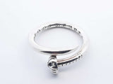 0.925 Sterling Silver 5.0g Nail Ring Size 8.5 Lh0724lorde