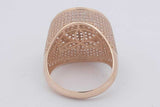 3.2cttw Mercedes Logo Diamond Ring 14k Yellow Gold 8.8 Grams Size 10 Eb0226wxzsa
