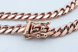 10k Rose Gold Cuban Link Bracelet 15.1 Grams 8.25 Inch Eb0526cxzde