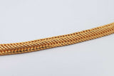 23k Yellow Gold Macaroni Link Bracelet 30.3 Grams 6.25 Inch Eb0526wxxzsa