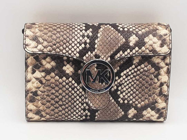 Michael Kors Vanna Shoulder Flap Python Bag Sd1025ozsa