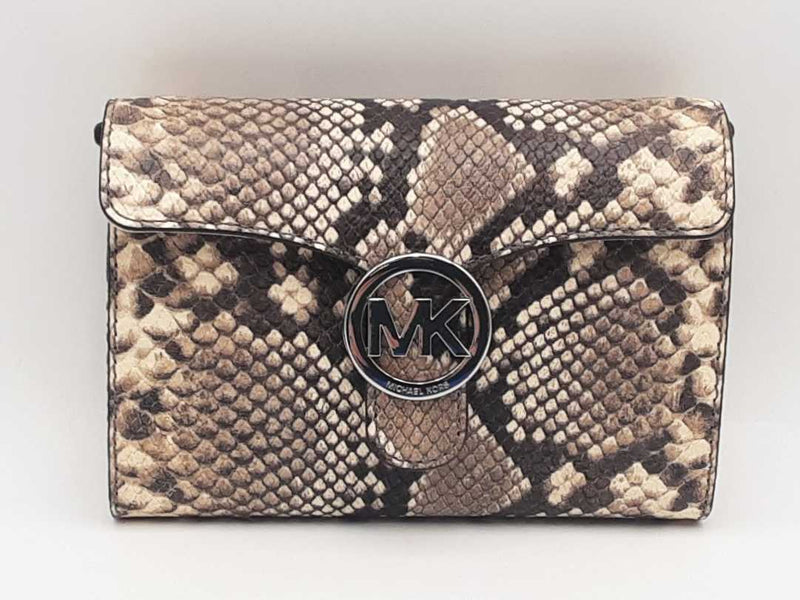 Michael Kors Vanna Shoulder Flap Python Bag Sd1025ozsa