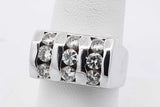 0.9cttw Diamond Ring In 14k White Gold 11.7 Grams Size 7.75 Eb0826sxzsa