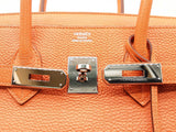 Hermes Birkin 35 Orange Togo Palladium Handbag Do0325crxzde