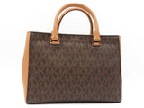 Michael Kors Mk Monogram Coated Canvas Kellen Satchel Sd0726izdu