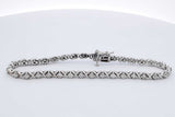 1.7cttw 14k White Gold Diamond Tennis Bracelet 12.2 Grams 7 Inch Eb0626lexzdu